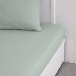 Drap Housse Drap housse TODAY Essential - 140 x 190 cm - 2 personnes - 100% Coton uni - Celadon