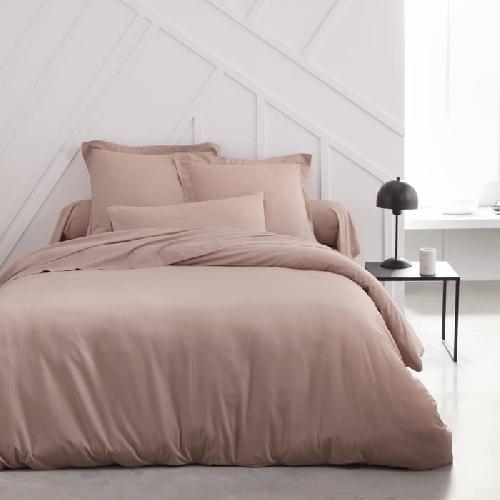 Drap Housse Drap housse TODAY Essential - 140 x 190 cm - 2 personnes - 100% Coton uni - Rose des sables