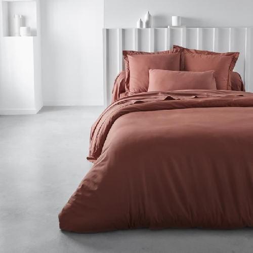 Drap Housse Drap housse TODAY Essential - 140 x 190 cm - 2 personnes - 100% Coton uni - Terracotta