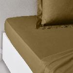 Drap Housse Drap housse TODAY Essential - 140 x 200+30 cm - 2 personnes - 100 Coton uni - Bronze