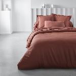 Drap Housse Drap housse TODAY Essential - 160 x 200+30 cm - 2 personnes - 100% Coton uni - Terracotta