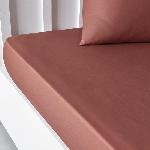 Drap Housse Drap housse TODAY Essential - 160 x 200+30 cm - 2 personnes - 100% Coton uni - Terracotta