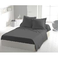 Drap Plat Drap plat - HOME LINGE PASSION - 180 x 290 cm - 1 personne - Anthracite