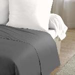 Drap Plat Drap plat - HOME LINGE PASSION - 180 x 290 cm - 1 personne - Anthracite