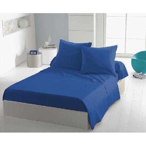 Drap Plat Drap plat - HOME LINGE PASSION - 180 x 290 cm - 1 personne  - Bleu