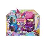 DreamWorks-Les Trolls 3-Coffret Mont Rageous. poupée et accessoires HNF24