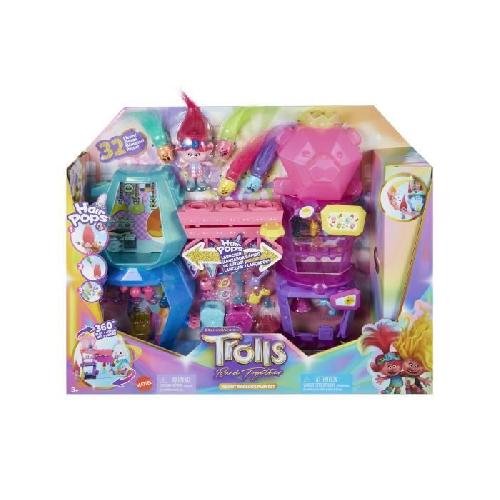 Poupee DreamWorks-Les Trolls 3-Coffret Mont Rageous. poupée et accessoires HNF24