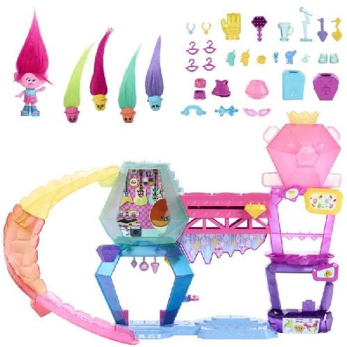 Poupee DreamWorks-Les Trolls 3-Coffret Mont Rageous. poupée et accessoires HNF24