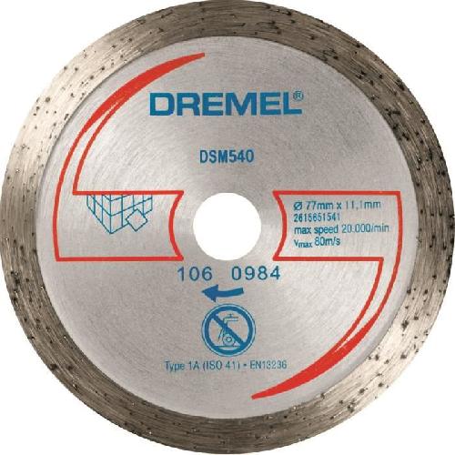 Accessoire - Consommable Machine Outil DREMEL Disque Diamant S540 pour Scie Compacte Dremel DSM20