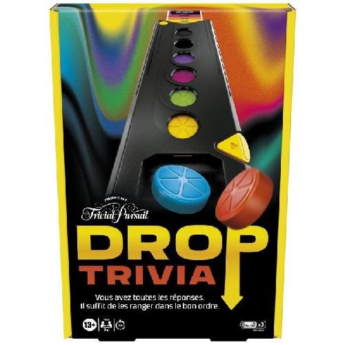 Jeu De Societe - Jeu De Plateau Drop Trivia. jeu de groupe électronique avec voix et sons. Des 13 ans. 2 joueurs ou +. 15 min. inspiré de Trivial Pursuit. Hasbro Ga