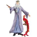 Figurine Miniature - Personnage Miniature Dumbledore et Fumseck. Figurine de l'univers Harry Potter.  pour enfants des 6 ans. 11 x 4 x 12 cm - schleich 42637 WIZARDING