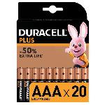 Piles DURACELL PLUS Piles AAA x20