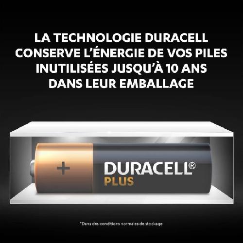 Piles Duracell Plus Piles alcalines AA. 1.5V LR6 MN1500. paquet de 20