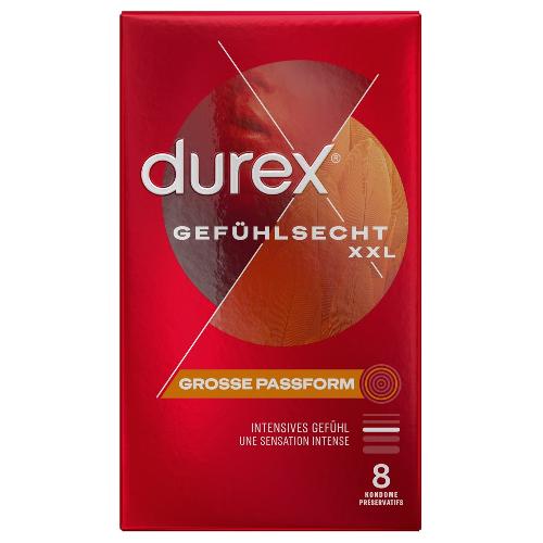 Preservatifs Durex Preservatifs extra larges XXL 8pcs