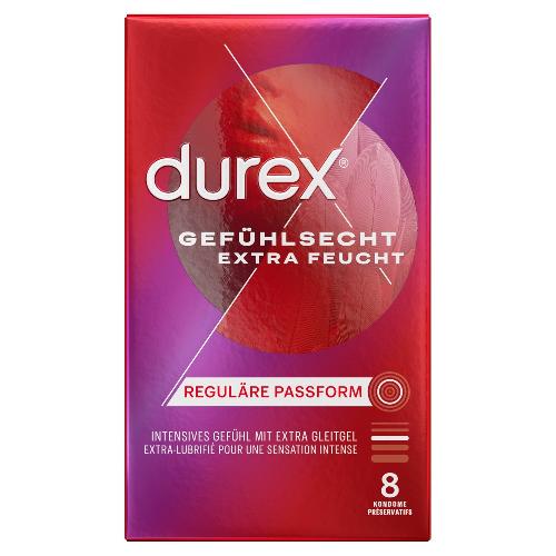 Preservatifs Durex Preservatifs extra lubrifies 8pc