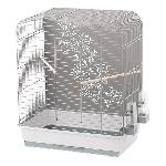 Cage DUVO+ Cage Zen Miki 54 x 34 x 65 cm - 4.27 kg - Gris clair et gris - Pour oiseaux