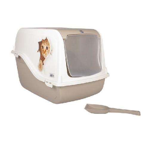 Maison De Toilette - Filtre A Charbon - Tapis Exterieur DUVO+ Toilette Ariel Cat Surprise mocaccino 57 x 39 x 38 cm - 1.4 kg - Pour chat