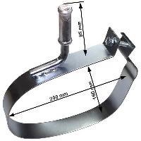 Echappements Voitures Sangle echappement 210x160mm compatible avec Citroen Peugeot