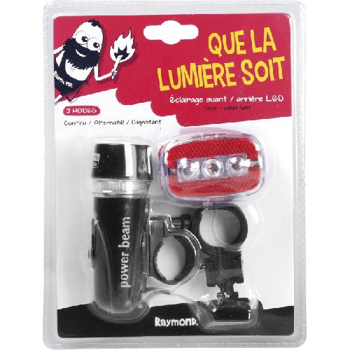 Lampe Frontale Multisport Eclairage Led velo avant et arriere 3 modes - Raymond