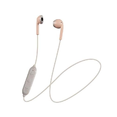 Casque - Ecouteur - Oreillette Ecouteur Bluetooth. Intra-auriculaire. Anti-transpiration JVC HA-F19BT-PTE rose poudre gris marron