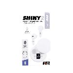 Ecouteurs Bluetooth TWS avec boitier de charge SHINY 2 blanc x4 Ecouteurs Bluetooth TWS avec boitier de charge SHINY 2 blanc x4