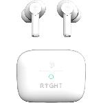 Casque - Ecouteur - Oreillette Ecouteurs sans fil - Bluetooth 5.3 - RYGHT - Jumo ANC - Blanc