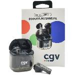 Casque - Ecouteur - Oreillette Ecouteurs sans fil Bluetooth - CGV - URBAN GHOST -Noir- - Autonomie 30h - Controle tactile - TWS