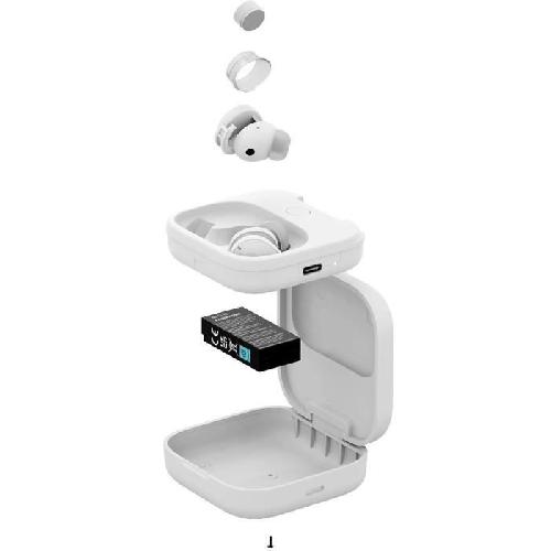 Casque - Ecouteur - Oreillette Ecouteurs sans fil Bluetooth - FAIRPHONE - Fairbuds True Wireless Earbuds - Son Premium - Concu pour durer - Blanc