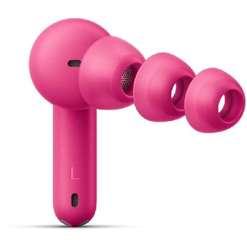 Casque - Ecouteur - Oreillette Ecouteurs sans fil Bluetooth - Urban Ears BOO TIP - Cosmic Pink - 30h d'autonomie - Rose