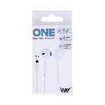Ecouteurs semi intra-auriculaires Lightning - blanc WAY x6 Ecouteurs semi intra-auriculaires Lightning - blanc WAY x6
