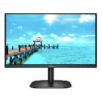 Ecran - Enceinte Écran PC - AOC 24B2XH - 23.8 FHD - Dalle IPS - 75Hz - 4ms - HDMI/VGA - LowBlue/Flicker-Free - VESA 100x100 - Noir