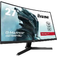 Ecran - Enceinte Ecran PC Gamer Incurvé - IIYAMA G-Master Red Eagle G2766HSU-B1 - 27 FHD - Dalle VA - 1 ms - 165Hz
