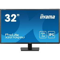 Ecran - Enceinte Écran PC - IIYAMA - X3270QSU-B1 - 31.5 QHD - IPS - 100Hz - 3ms - HDMI/DP/USB HUB - Haut-parleurs - VESA 100x100 - Noir
