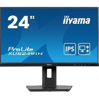 Ecran - Enceinte Écran PC - IIYAMA - XUB2491H-B1 - 23.8 FHD - IPS - 100Hz - 0.5ms - HDMI/DP - VESA 100x100 - Pied réglable + Pivot - Noir