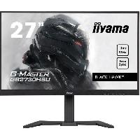 Ecran Ordinateur Ecran PC Gamer - IIYAMA G-Master Black Hawk GB2730HSU-B5 - 27 FHD - Dalle TN - 1ms - 75Hz - HDMI - DisplayPort - DVI - FreeSync -