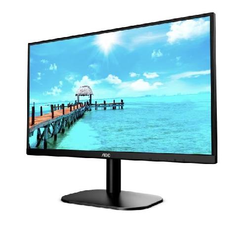 Ecran Ordinateur Ecran PC - AOC 24B2XH - 23.8 FHD - Dalle IPS - 75Hz - 4ms - HDMI-VGA - LowBlue-Flicker-Free - VESA 100x100 - Noir