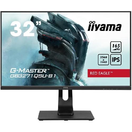 Ecran Ordinateur Ecran PC Gamer - IIYAMA G-Master Red Eagle - 31.5 WQHD - Dalle IPS - 1 ms - 165 Hz - HDMI - AMD FreeSync -avec Telecommande-