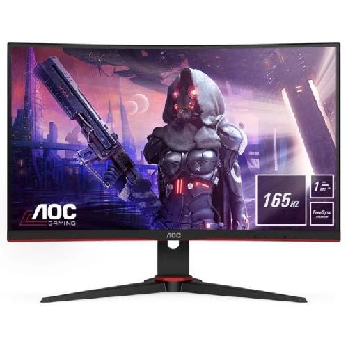 Ecran Ordinateur Ecran PC Gamer incurve - AOC C24G2AE-BK - 23.6 FHD - Dalle VA - 1ms - 165Hz - HDMI - VGA - DisplayPort - FreeSync Premium