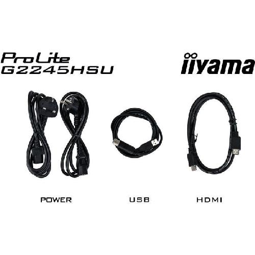 Ecran Ordinateur Ecran PC Gaming - IIYAMA - G2245HSU-B2 - 21.5 FHD - IPS - 100Hz - 1ms