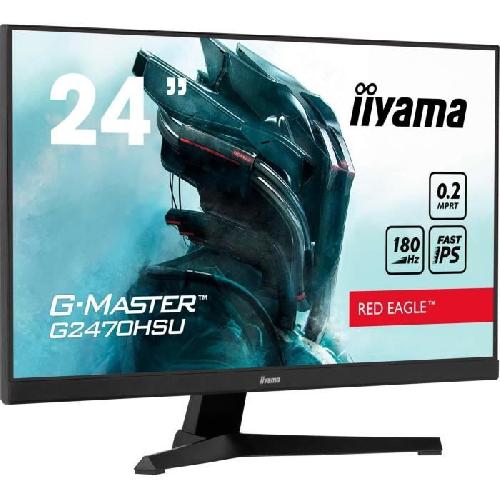 Ecran Ordinateur Ecran PC - IIYAMA - G2470HSU-B6 - 24 IPS FHD 1920 x 1080 - 0.2ms - 180Hz - HDMI DP - Noir