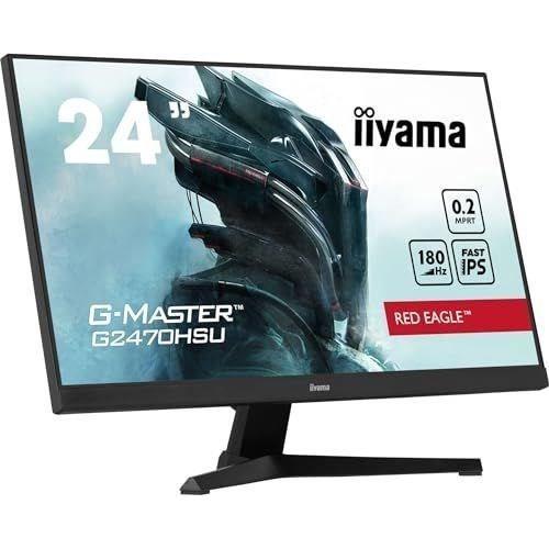 Ecran Ordinateur Ecran PC - IIYAMA - G2470HSU-B6 - 24 IPS FHD 1920 x 1080 - 0.2ms - 180Hz - HDMI DP - Noir