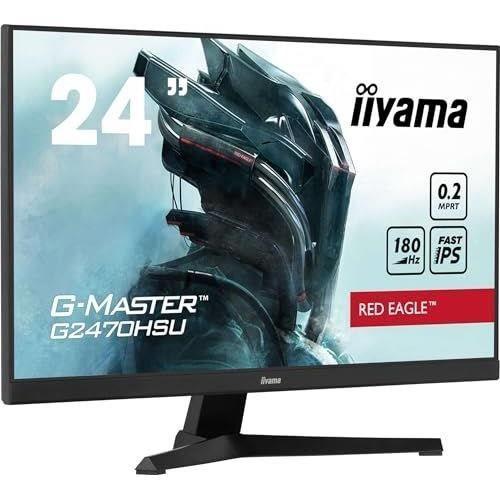 Ecran Ordinateur Ecran PC - IIYAMA - G2470HSU-B6 - 24 IPS FHD 1920 x 1080 - 0.2ms - 180Hz - HDMI DP - Noir