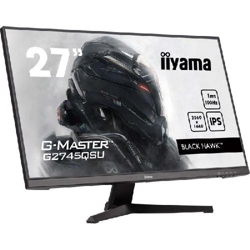 Ecran Ordinateur Ecran PC - IIYAMA - G2745QSU-B2 - 27 QHD - IPS - 100Hz - 1ms - HDMI-DP-USB HUB - Haut-parleurs - Noir