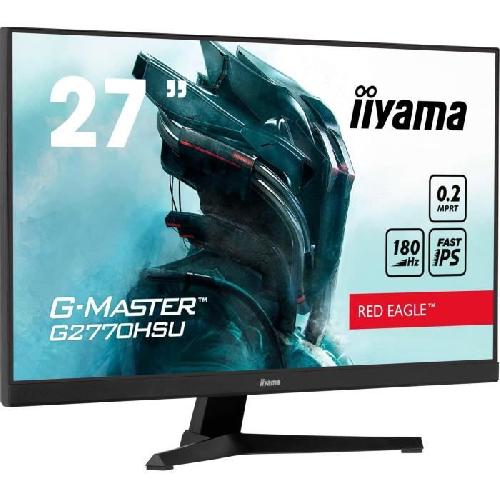 Ecran Ordinateur Ecran PC - IIYAMA - G2770HSU-B6 - 27 IPS FHD 1920 x 1080 - 0.2ms - 180Hz - HDMI DP - Noir