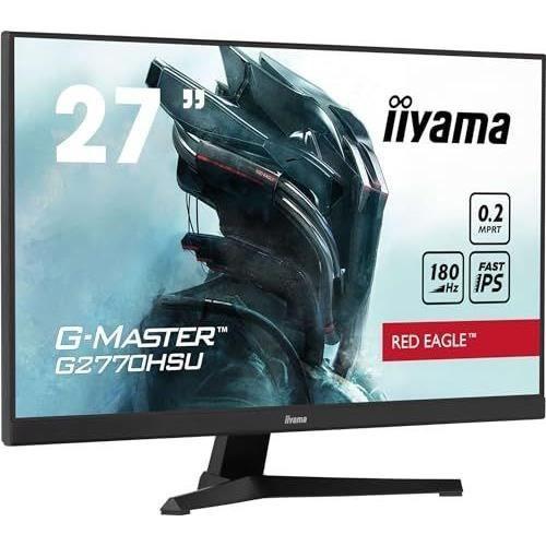 Ecran Ordinateur Ecran PC - IIYAMA - G2770HSU-B6 - 27 IPS FHD 1920 x 1080 - 0.2ms - 180Hz - HDMI DP - Noir