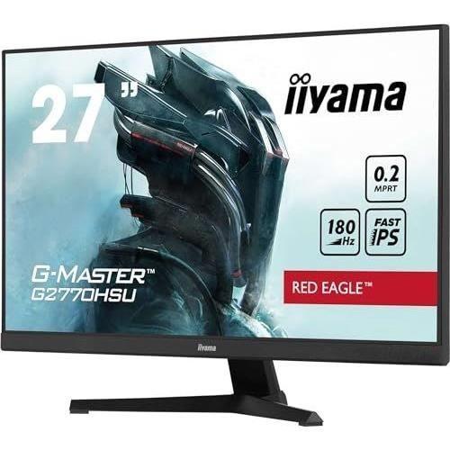 Ecran Ordinateur Ecran PC - IIYAMA - G2770HSU-B6 - 27 IPS FHD 1920 x 1080 - 0.2ms - 180Hz - HDMI DP - Noir