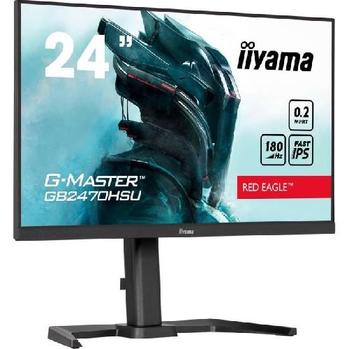 Ecran Ordinateur Ecran PC - IIYAMA - GB2470HSU-B6 - 24 IPS FHD 1920 x 1080 - 0.2ms - 180Hz - HDMI DP - Noir