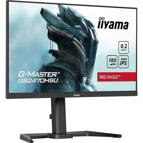 Ecran Ordinateur Ecran PC - IIYAMA - GB2470HSU-B6 - 24 IPS FHD 1920 x 1080 - 0.2ms - 180Hz - HDMI DP - Noir