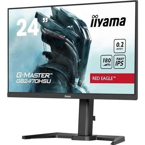Ecran Ordinateur Ecran PC - IIYAMA - GB2470HSU-B6 - 24 IPS FHD 1920 x 1080 - 0.2ms - 180Hz - HDMI DP - Noir