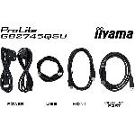 Ecran Ordinateur Ecran PC - IIYAMA - GB2745QSU-B2 - 27 QHD - IPS - 100Hz - 1ms - HDMI-DP-USB HUB - Pied reglable + Pivot - Haut-parleurs - Noir